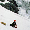 04 006 John B Rests near the Chimney Glacier Icefall (169k)