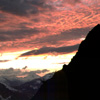04 022 Crimson clouds at sunset over Mt Despair (171k)